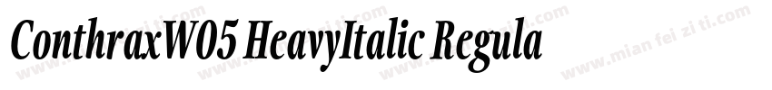 ConthraxW05 HeavyItalic Regular字体转换